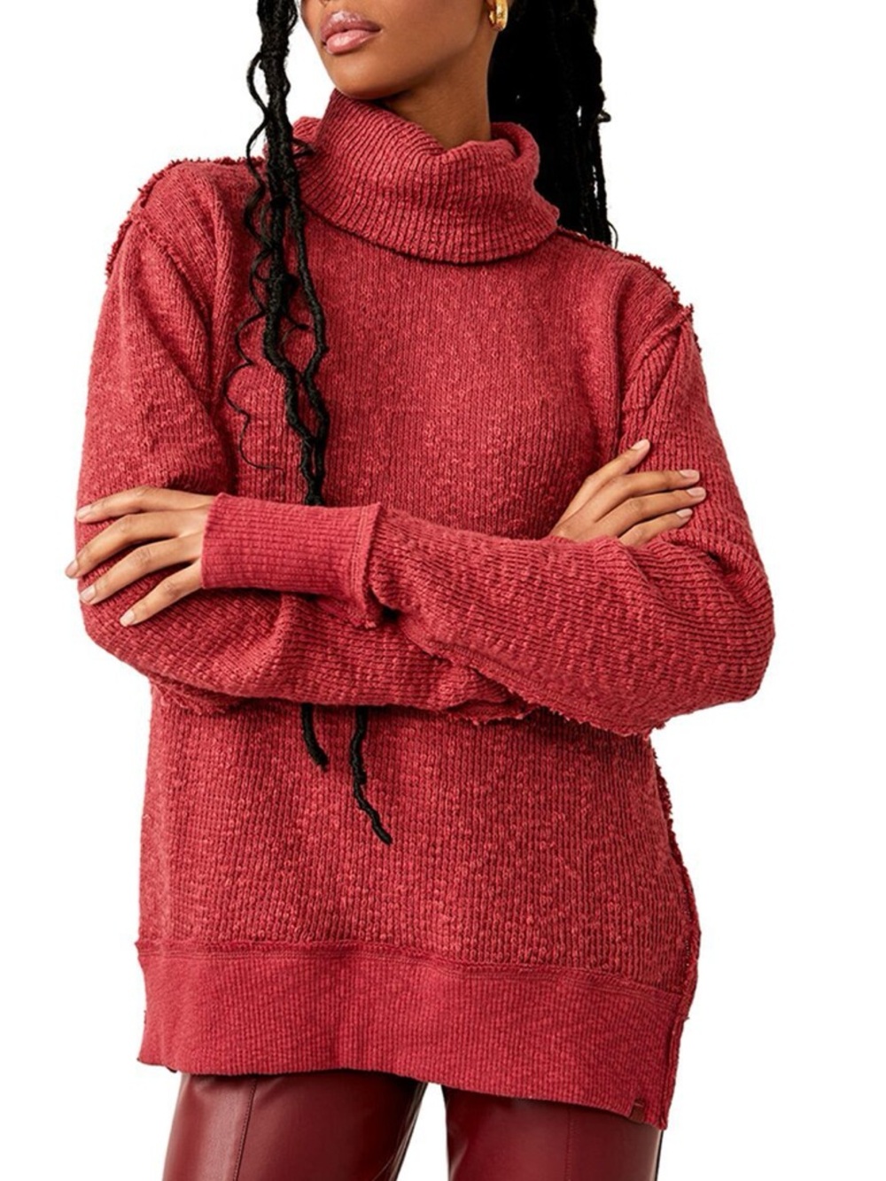 WE THE FREE TOMMY OVERSIZED TURTLENECK SWEATER TOP
